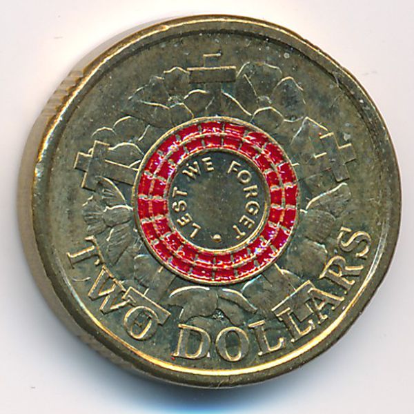 Австралия, 2 доллара (2015 г.)