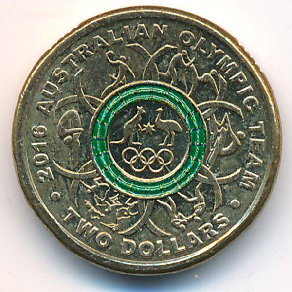 Австралия, 2 доллара (2016 г.)