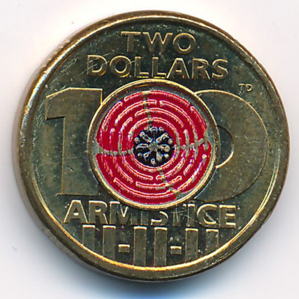 Австралия, 2 доллара (2018 г.)