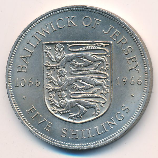 Джерси, 5 шиллингов (1966 г.)