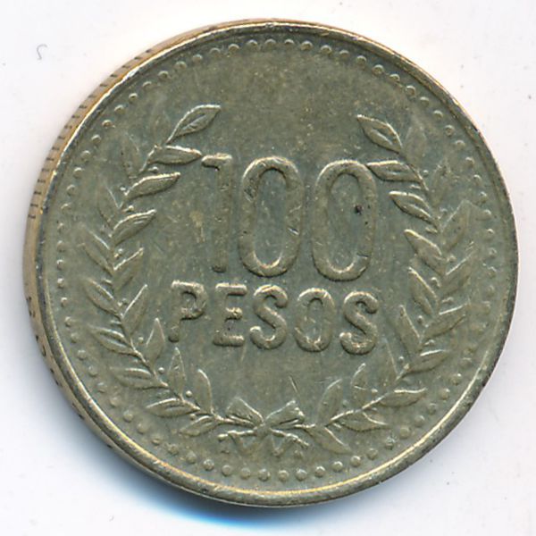 Колумбия, 100 песо (2011 г.)