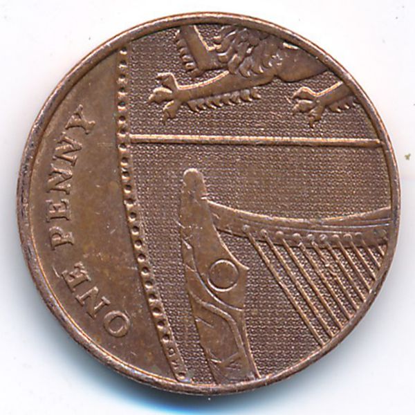 Великобритания, 1 пенни (2009 г.)