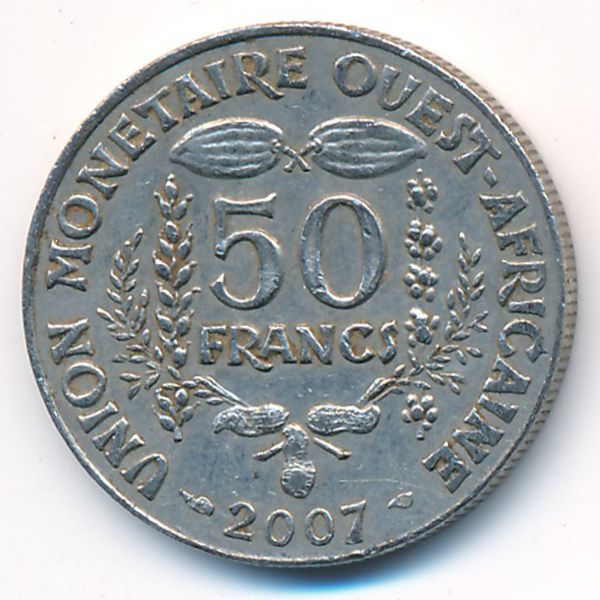 Западная Африка, 50 франков (2007 г.)