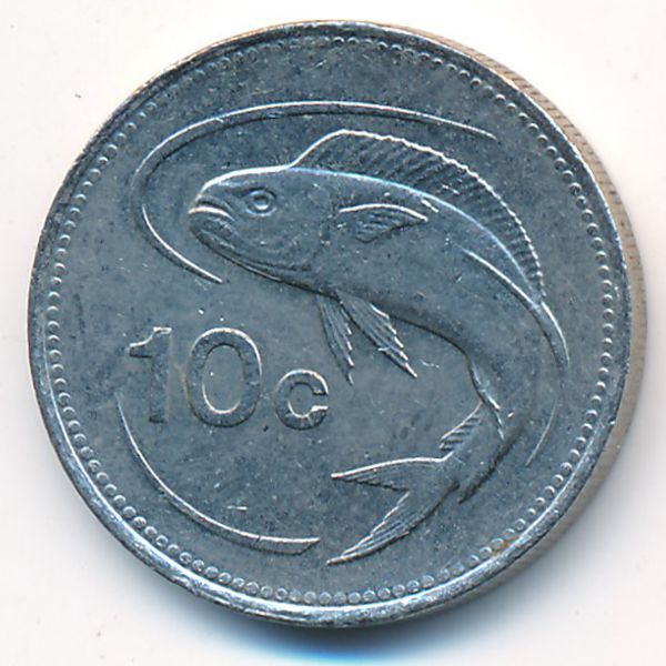 Мальта, 10 центов (1992 г.)