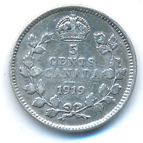 Канада, 5 центов (1919 г.)