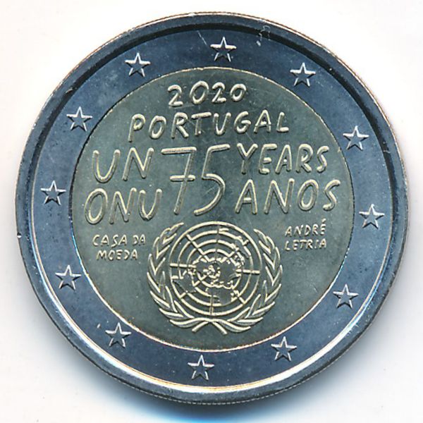 Португалия, 2 евро (2020 г.)