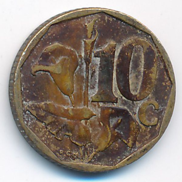 ЮАР, 10 центов (1997 г.)