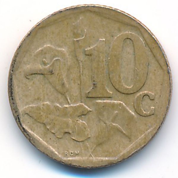 ЮАР, 10 центов (2000 г.)