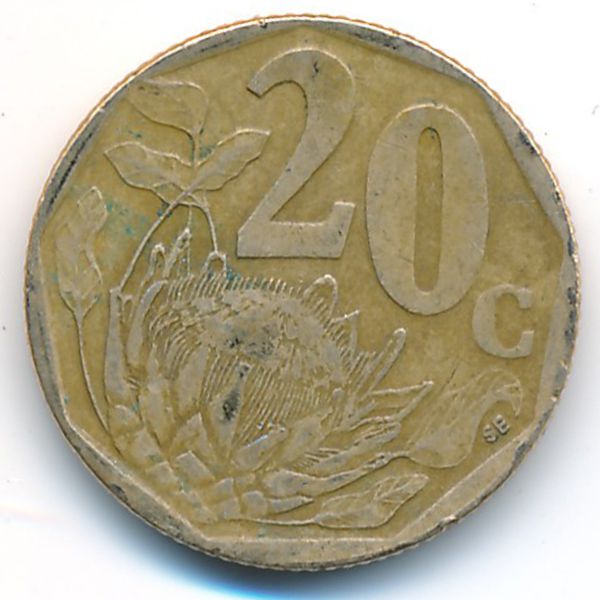 ЮАР, 20 центов (1998 г.)
