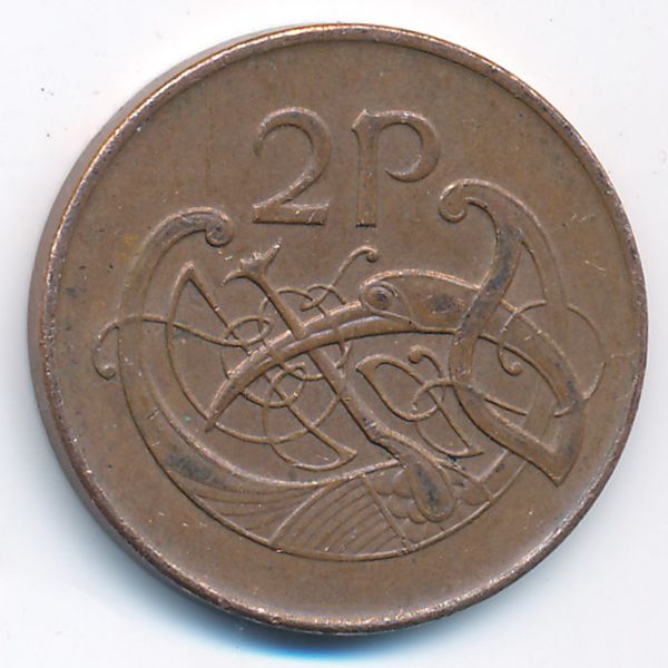 Ирландия, 2 пенса (1990 г.)