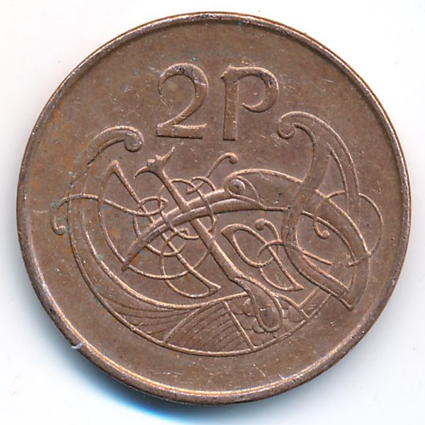 Ирландия, 2 пенса (1996 г.)