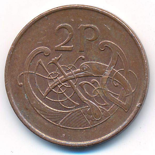 Ирландия, 2 пенса (2000 г.)