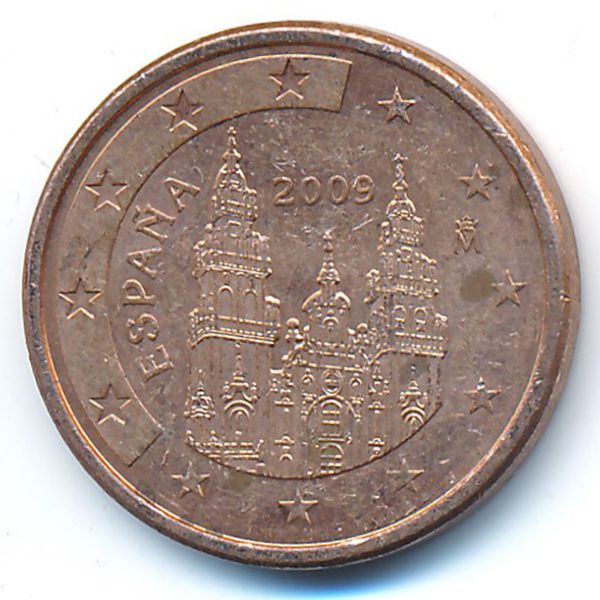 Испания, 5 евроцентов (2009 г.)