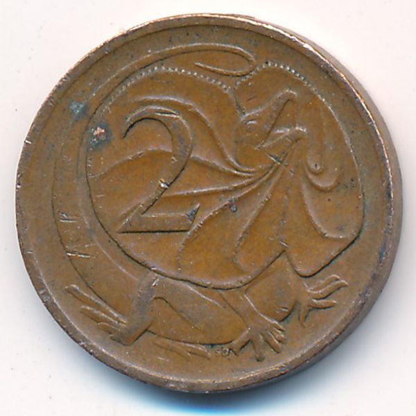 Австралия, 2 цента (1971 г.)