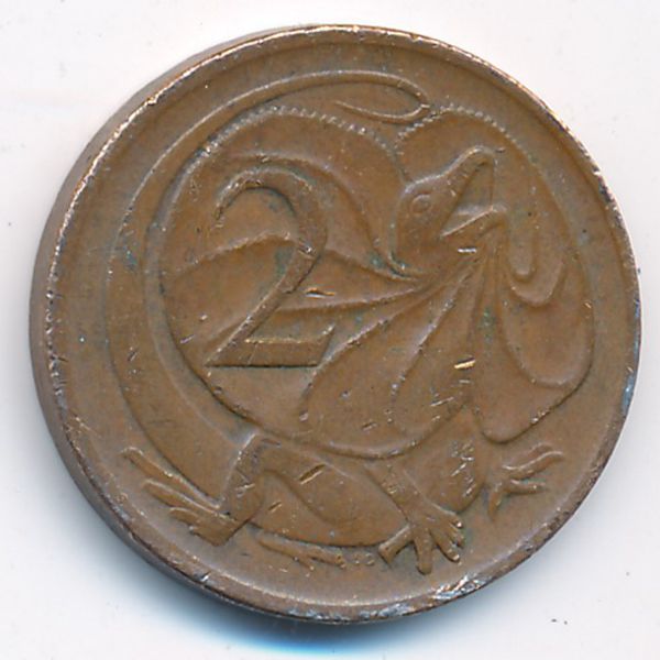 Австралия, 2 цента (1972 г.)