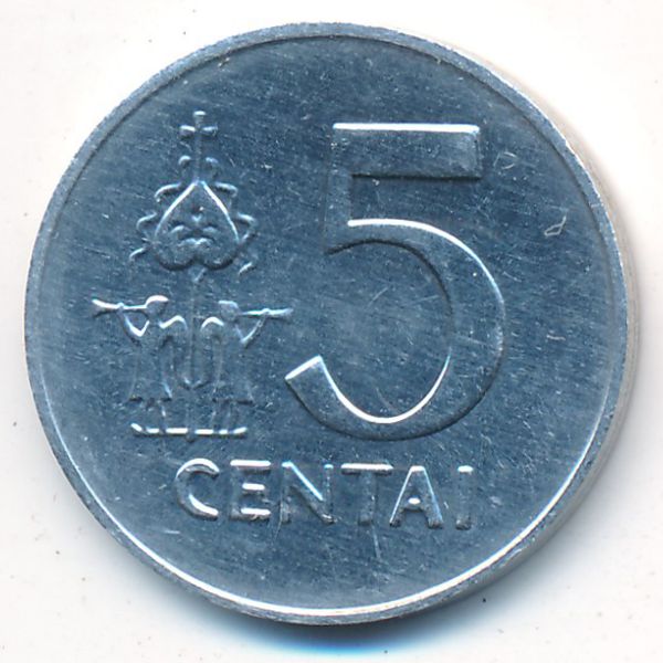 Литва, 5 центов (1991 г.)