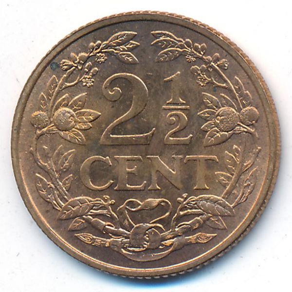 Антильские острова, 2 1/2 цента (1959 г.)