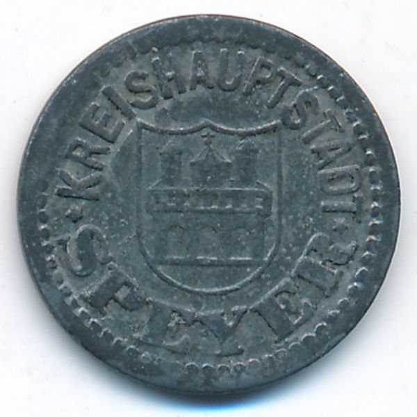 Шпайер., 5 пфеннигов (1917 г.)