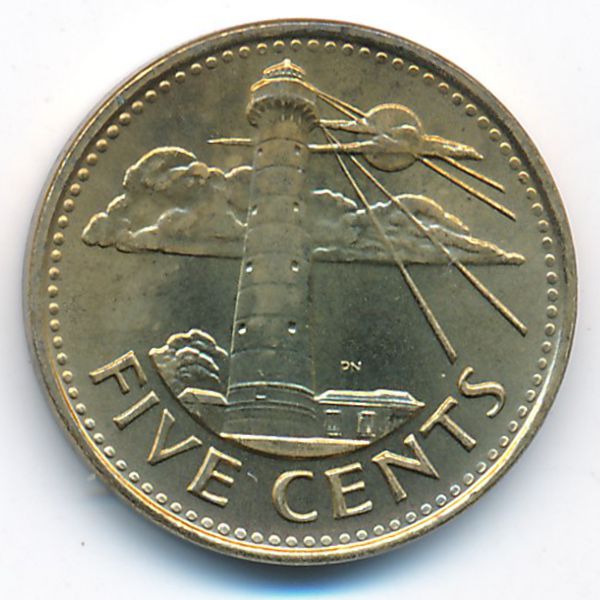 Барбадос, 5 центов (2011 г.)