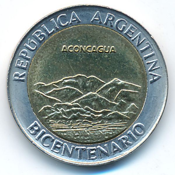 Аргентина, 1 песо (2010 г.)