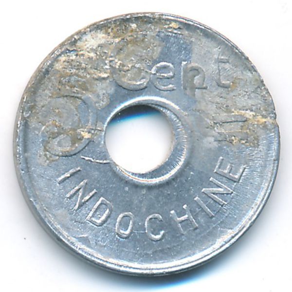 Французский Индокитай, 5 центов (1943 г.)