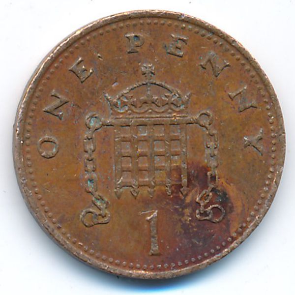 Великобритания, 1 пенни (1988 г.)