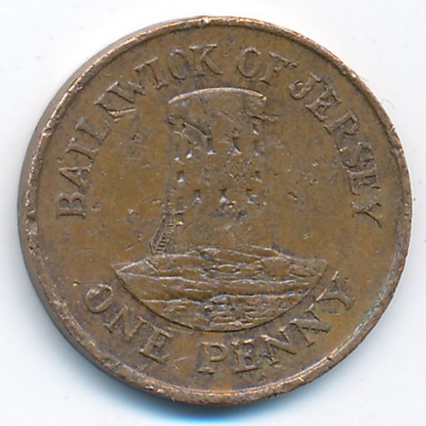 Джерси, 1 пенни (1990 г.)