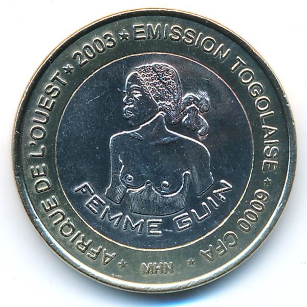Того, 6000 франков КФА (2003 г.)