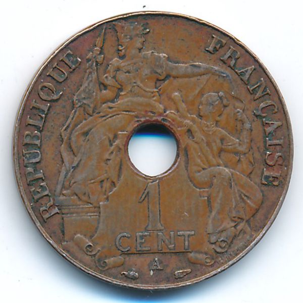 Французский Индокитай, 1 цент (1938 г.)