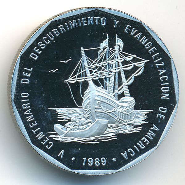 Доминиканская республика, 1 песо (1989 г.)