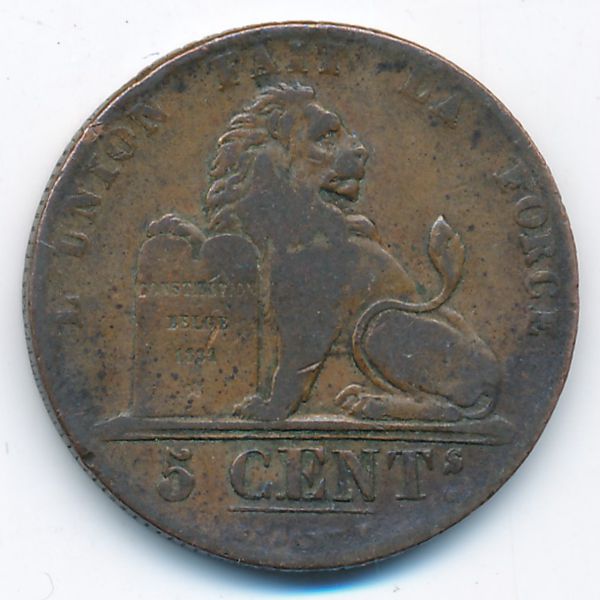 Бельгия, 5 сентим (1842 г.)