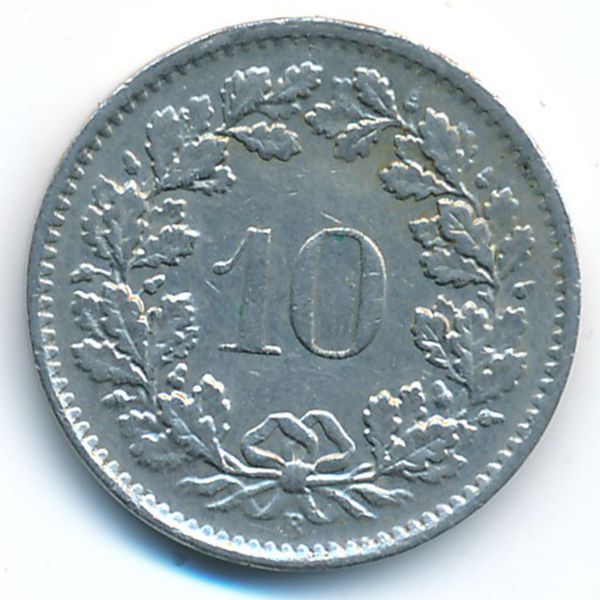 Швейцария, 10 раппенов (1966 г.)