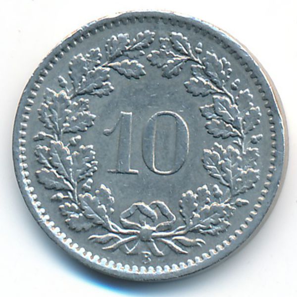 Швейцария, 10 раппенов (1967 г.)