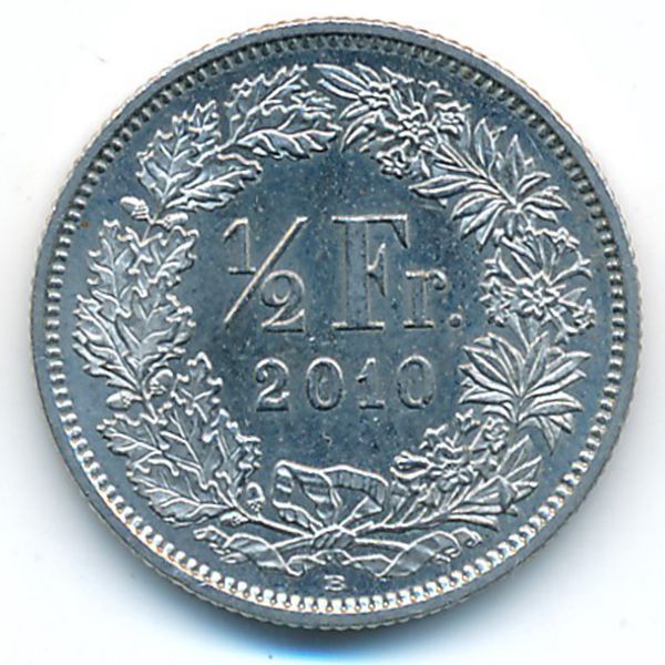 Швейцария, 1/2 франка (2010 г.)