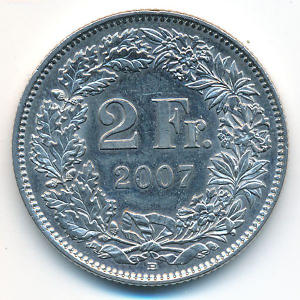 Швейцария, 2 франка (2007 г.)