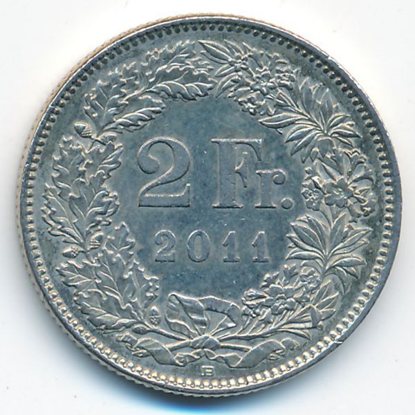 Швейцария, 2 франка (2011 г.)