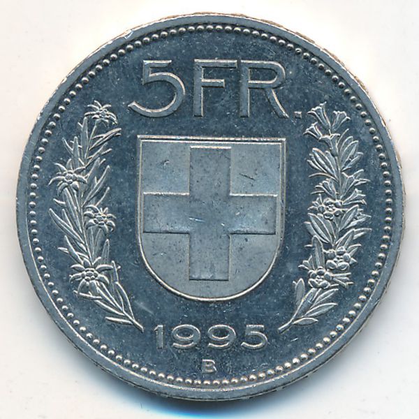 Швейцария, 5 франков (1995 г.)