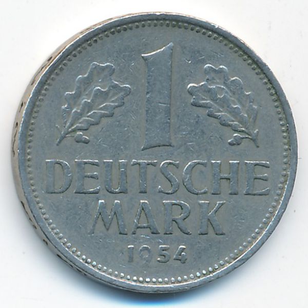 ФРГ, 1 марка (1954 г.)