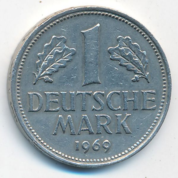 ФРГ, 1 марка (1969 г.)