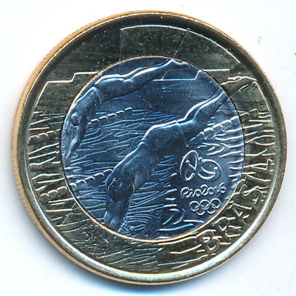 Бразилия, 1 реал (2014 г.)