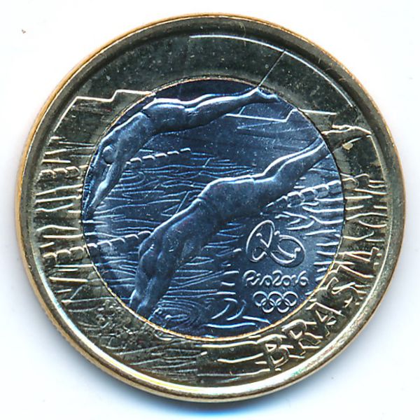 Бразилия, 1 реал (2014 г.)