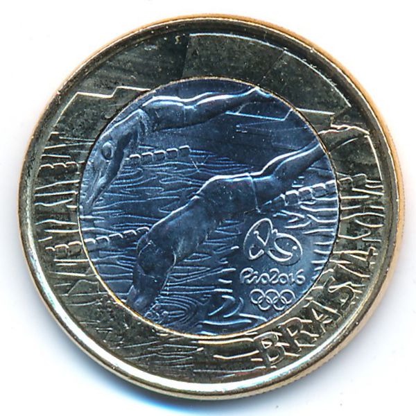 Бразилия, 1 реал (2014 г.)