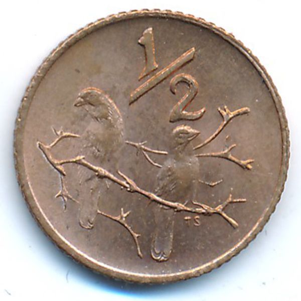ЮАР, 1/2 цента (1970 г.)