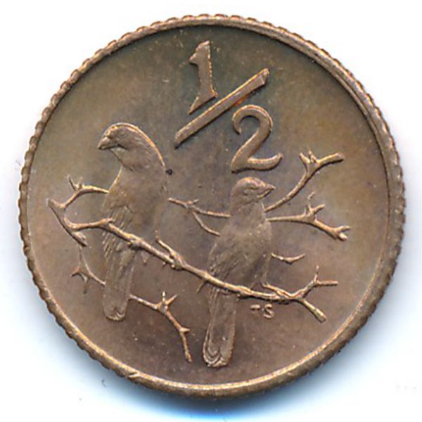 ЮАР, 1/2 цента (1970 г.)