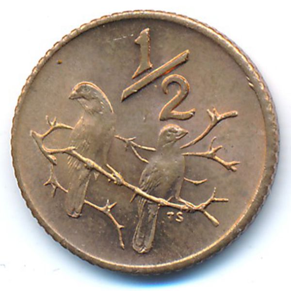 ЮАР, 1/2 цента (1970 г.)