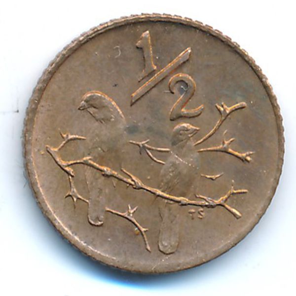 ЮАР, 1/2 цента (1970 г.)
