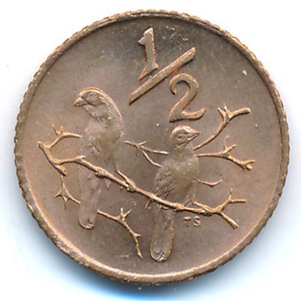ЮАР, 1/2 цента (1970 г.)