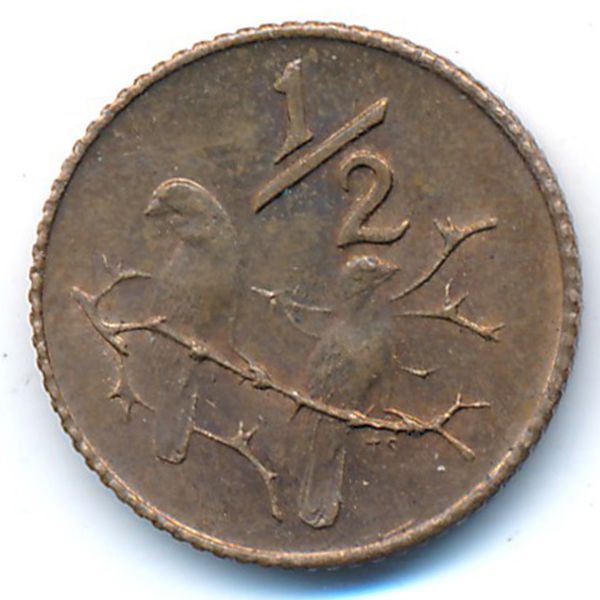ЮАР, 1/2 цента (1970 г.)