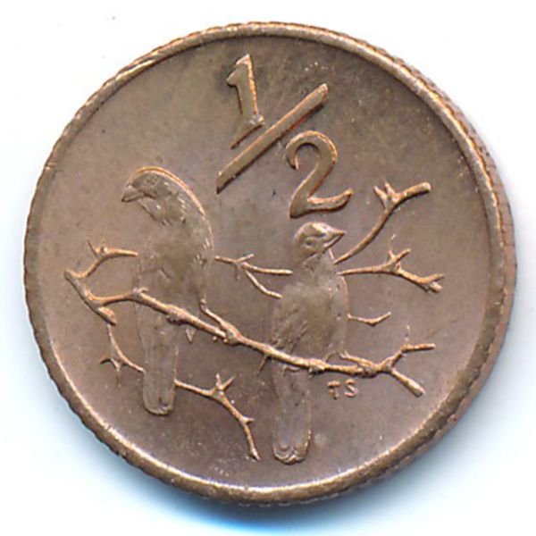 ЮАР, 1/2 цента (1970 г.)