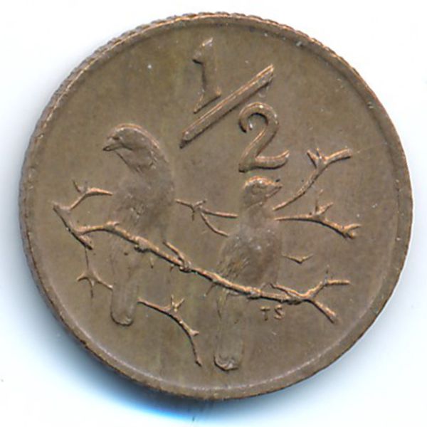 ЮАР, 1/2 цента (1970 г.)